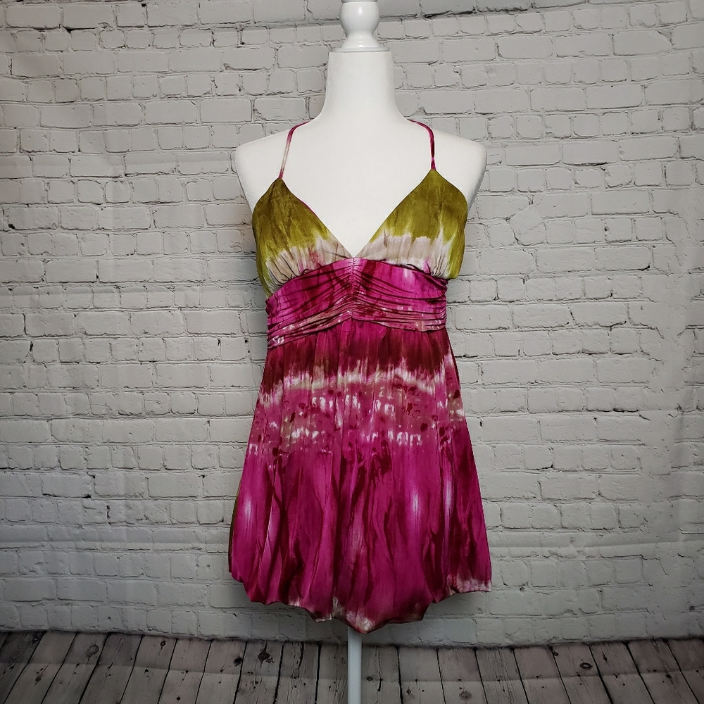 Trixxi Halter/Bubble Hem Dress sz XL